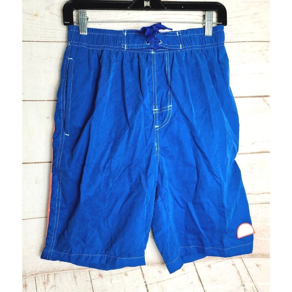 Genuine Quality The Image M 98 Vintage Blue Elastic Waist Drawstring Mesh Shorts
